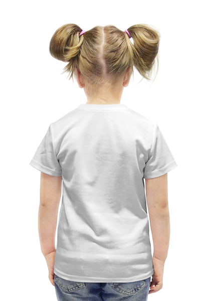 Заказать детскую футболку в Москве. Футболка с полной запечаткой для девочек солнышко с улыбкой от irinavk - готовые дизайны и нанесение принтов.