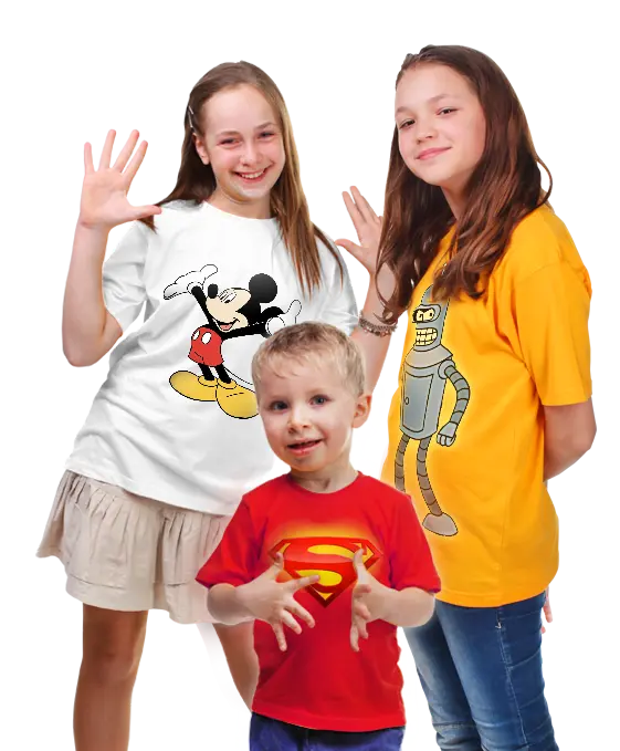 Детские футболки с принтом на заказ в Москве: печать логотипов на детских футболках